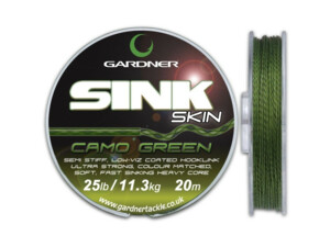 GARDNER Splétaná šňůra Sink Skin Green 20m