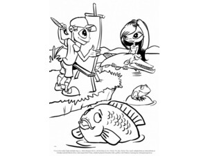 Rybářské omalovánky