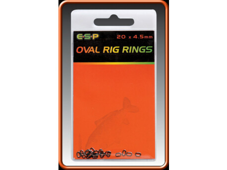ESP Kroužek Oval Rigs 4,5mm 20ks