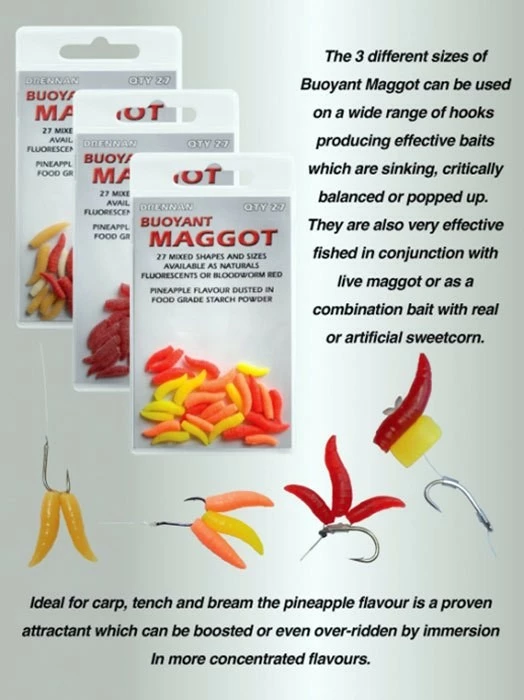 DRENNAN Červy Buoyant Maggot bloodworm red