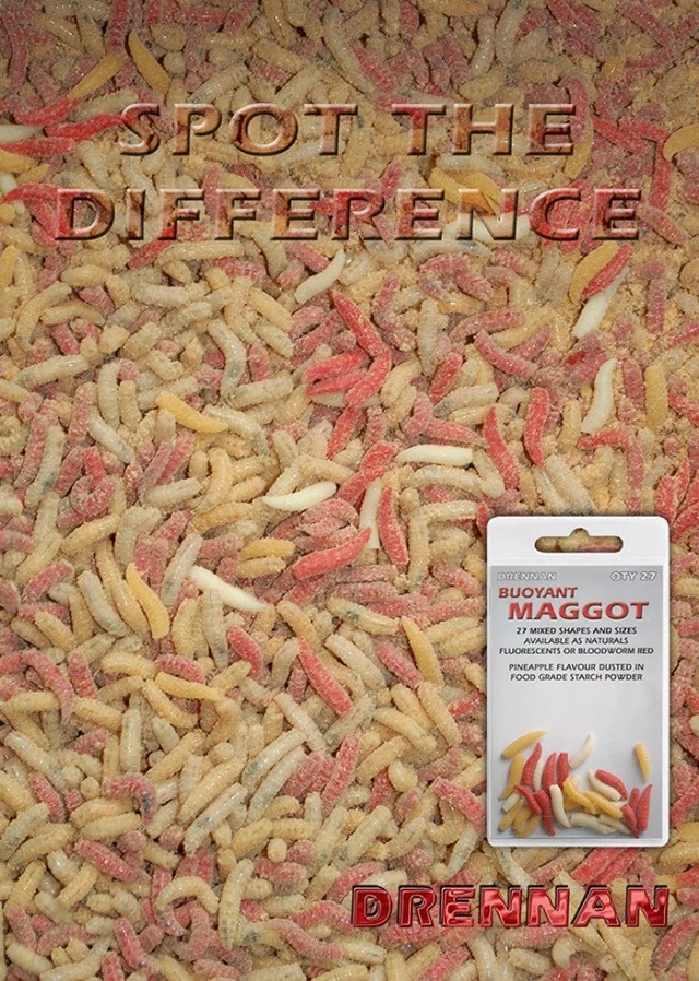 DRENNAN Červy Buoyant Maggot bloodworm red