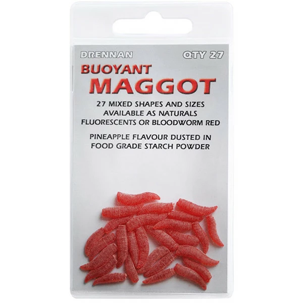 DRENNAN Červy Buoyant Maggot bloodworm red