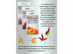 DRENNAN Červy Buoyant Maggot bloodworm red