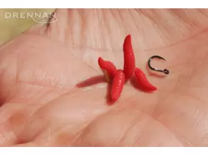 DRENNAN Červy Buoyant Maggot bloodworm red