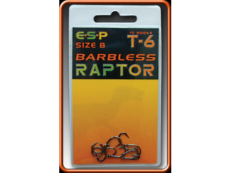 ESP Háček Raptor T6 Barbless vel.7, 10 ks