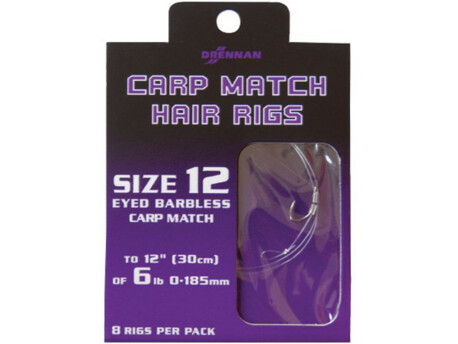 DRENNAN Návazce Carp Match Hair Rigs 8 / 7lb