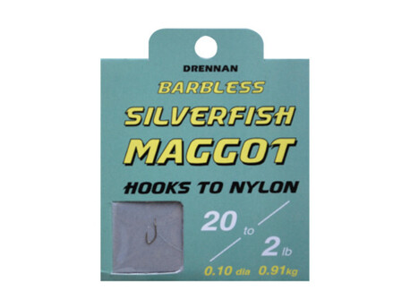 DRENNAN Návazce Silverfish Maggot Barbless vel. 20 / 2lb