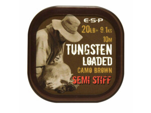 ESP Tungsten Loaded 10m 20lb 9,1kg Camo Brown Semi Stiff