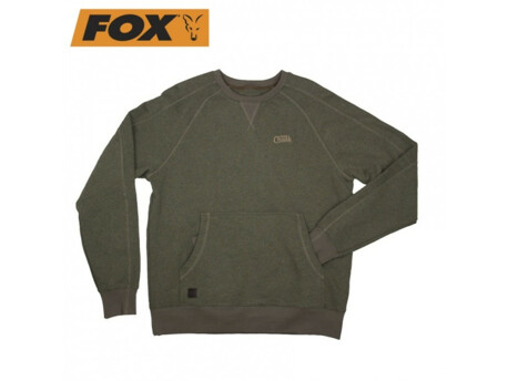 Fox Chunk Crew Pouch Sweatshirt Green VÝPRODEJ