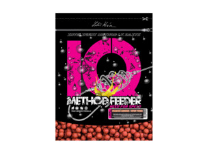 LK Baits IQ Method Feeder Boilies 10-12mm, 600g Pikantní broskev/Spicy Peach 