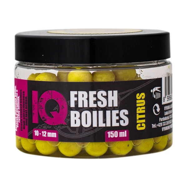 LK BAITS IQ Method Feeder Boilies Fresh 10-12mm,150 ml Citrus