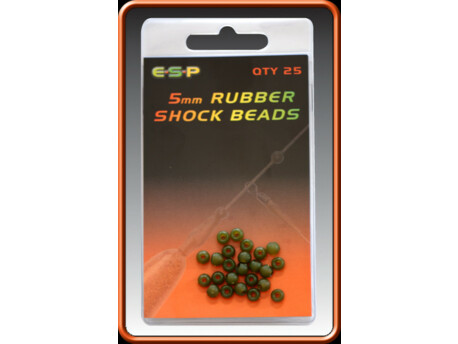 ESP Rubber Shock Beads Camo Brown 5mm
