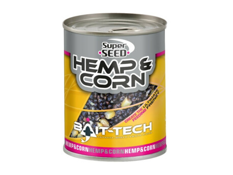 BAIT-TECH Konopí a kukuřice v nálevu Hemp & Sweetcorn 350g