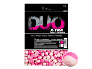 LK Baits DUO X-Tra Boilies Wild Strawberry/Carp Secret 20mm, 1kg