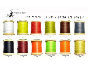 Tommi-fly FLOSS LINE - sada 12 barev