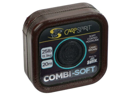 Carp Spirit Combi Soft-Coated Braid-Camo Brown 20m 25lb