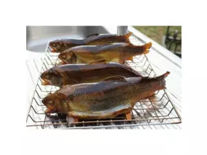 BRADLEY SMOKERS Dřevěný stojánek na uzení pstruhů