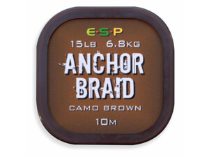 ESP Návazcová šňůrka Anchor Braid Gravel Brown 15lb, 10 m