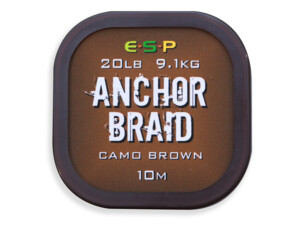 ESP Návazcová šňůrka Anchor Braid Gravel Brown 20lb, 10 m