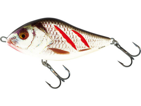 SALMO Wobler Slider Sinking Wounded 7cm - WOUNDED REAL GREY SHINER