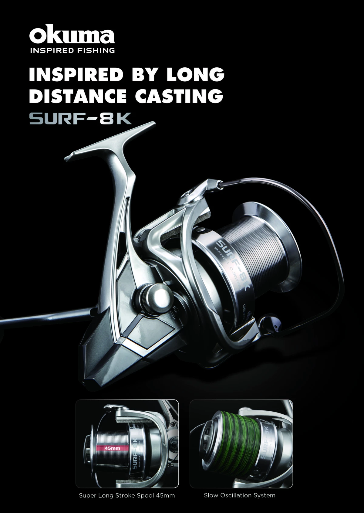 Okuma Naviják Surf 8k VÝPRODEJ