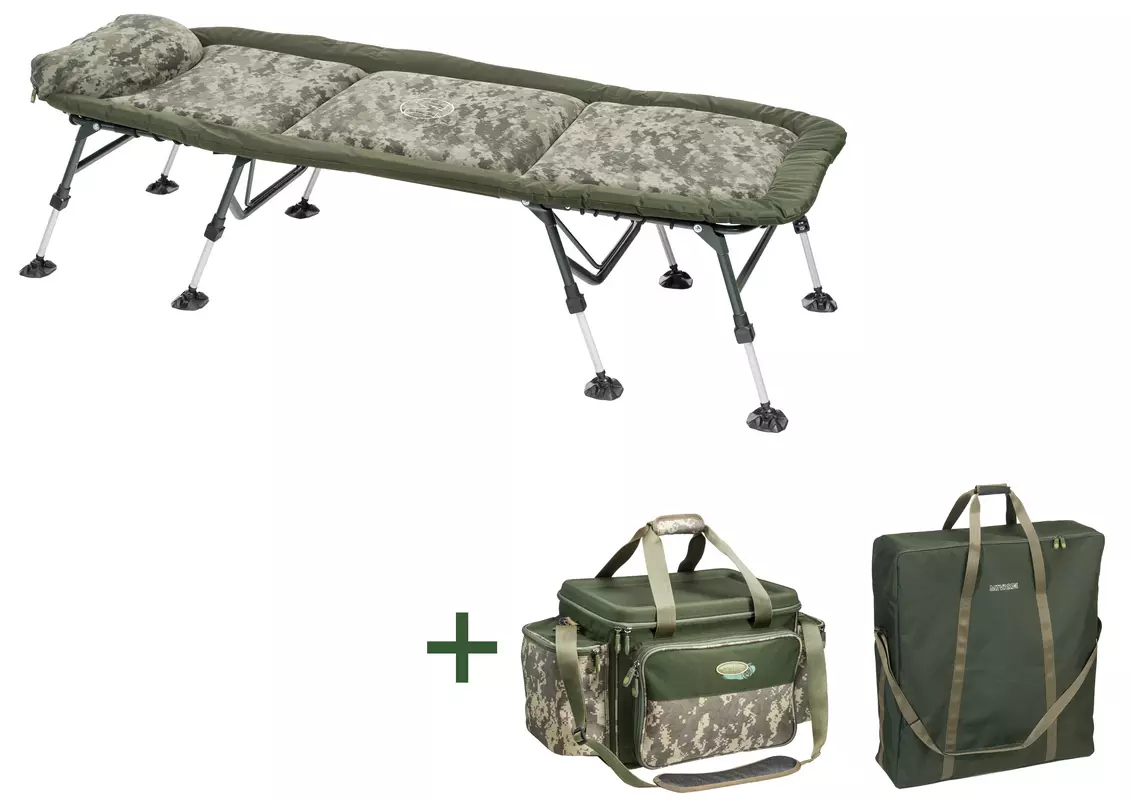 MIVARDI AKCE - Lehátko Stealth Flat8 + ZDARMA Kaprařská taška Stealth + ZDARMA Transportní taška na lehátko