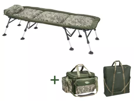 MIVARDI AKCE - Lehátko Stealth Flat8 + ZDARMA Kaprařská taška Stealth + ZDARMA Transportní taška na lehátko