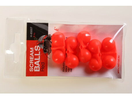 Hell-Cat Chrastítko Scream Balls Red,5ks