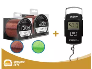 DELPHIN 2ks fin RAIDER bronz / 600m + digitální váha SPORTA