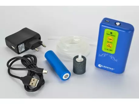 ALBASTAR Vzduchování AIR PUMP WITH FLASHLIGHT