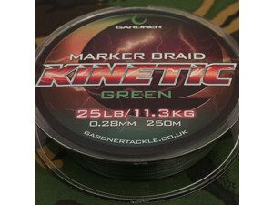 GARDNER Splétaná šňůra Kinetic Marker Braid 250m, 25lb (11.3kg) 0.32mm 