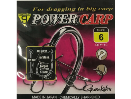 Háčky GAMAKATSU Power Carp Ring Eye BL NSB