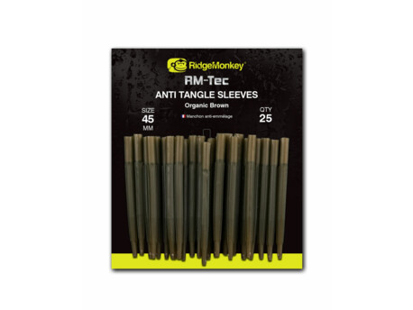 RidgeMonkey rukávky Anti Tangle Sleeves Organic Brown 25ks