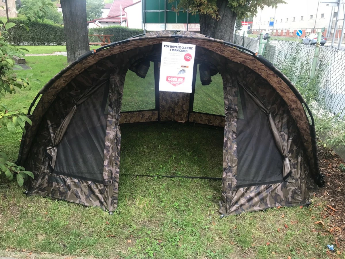 FOX Bivak Royale Classic 1 Man Camo VÝPRODEJ VYSTAVENY KUS
