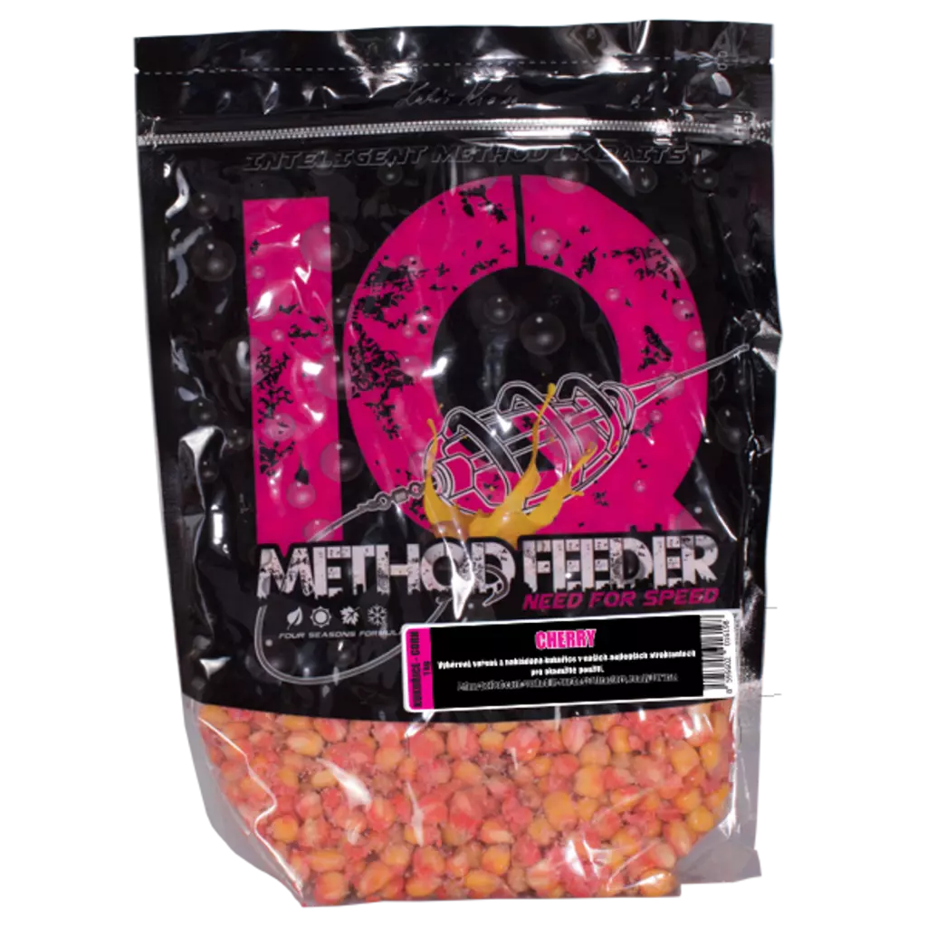 LK Baits IQ Method Feeder Corn 1kg Cherry