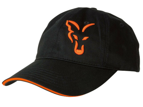 FOX Kšiltovka Black & Orange Baseball Cap