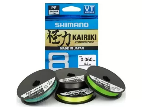 Shimano Kairiki 8 0,06 mm/5,3 kg/150 m zelená