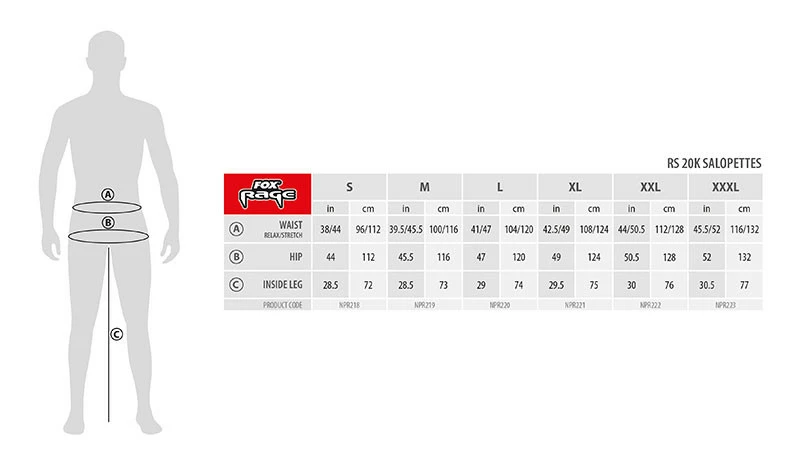 FOX RAGE Kalhoty Camo RS 20K Ripstop Salopettes