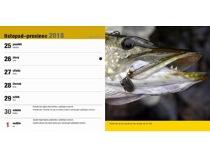 Stolní rybářský kalendář na rok 2019