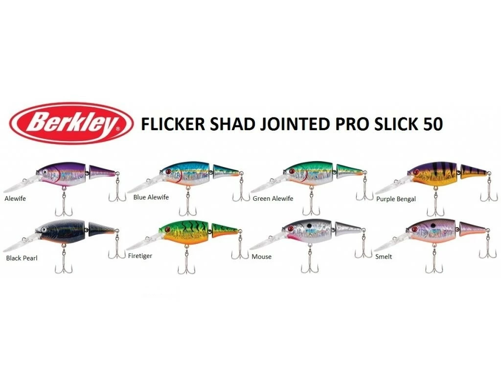 Wobler Berkley Flicker Shad Jointed Slick 5cm