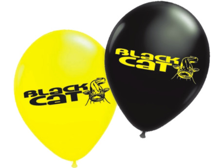 BLACK CAT balonky BALLOONS - 5X BLACK/5X YELLOW VÝPRODEJ