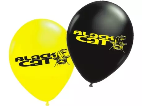 BLACK CAT balonky BALLOONS - 5X BLACK/5X YELLOW VÝPRODEJ