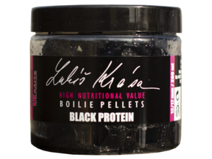 LK BAITS Lukas Krasa Boilies Pellet  Black Protein 12/17mm 200ml