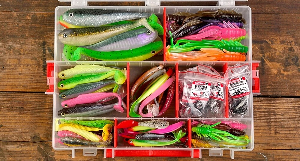 REDBASS Univerzální velká zvýhodněná sada okoun / candát / štika / pstruh "Čeburaška" STARA