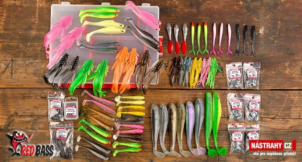 REDBASS Univerzální velká zvýhodněná sada okoun / candát / štika / pstruh "Čeburaška" STARA