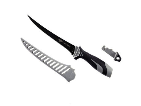 GIANTS FISHING Filetovací nůž 7 Fillet knife with sharpener ( Easy clean sheath )