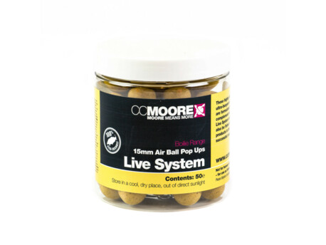 CC Moore Live system - Plovoucí boilie 15mm 50ks 