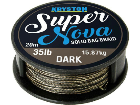 Kryston pletené šňůrky - Super Nova solid braid černý 15lb 20m