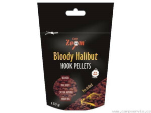 CARP ZOOM Bloody Halibut Hook Pellets - s otvorem - 150 g