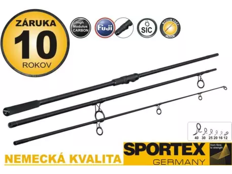 SPORTEX prut COMPETITION NT Carp třídílný